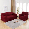 1pc High Elasticity Bubble Chiffon Sofa Cover With Skirt Style, Four Seasons General Bubble Grid Sofa Cover, Pet-Proof, Easy To Install Sofa Protector